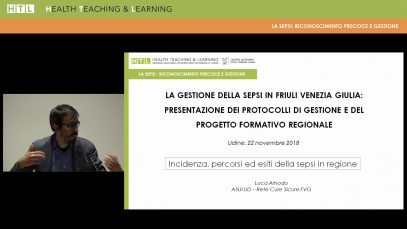 Incidenza, percorsi ed esiti della sepsi in Regione. Arnoldo Luca