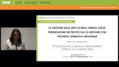 Riconoscimento e gestione della paziente ostetrica con sospetta sepsi. Giulia Vriz Beltrame